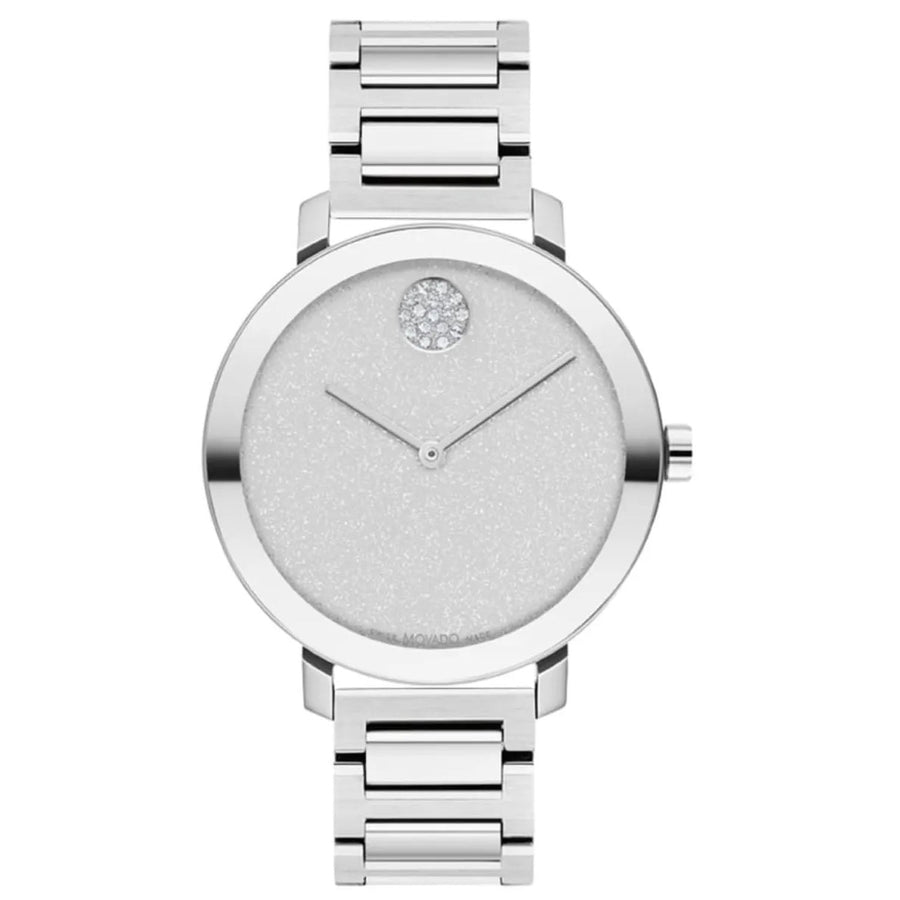 Movado Womens Silver Dial Watch Stainless Steel Bracelet Quartz 3600827 Image 1