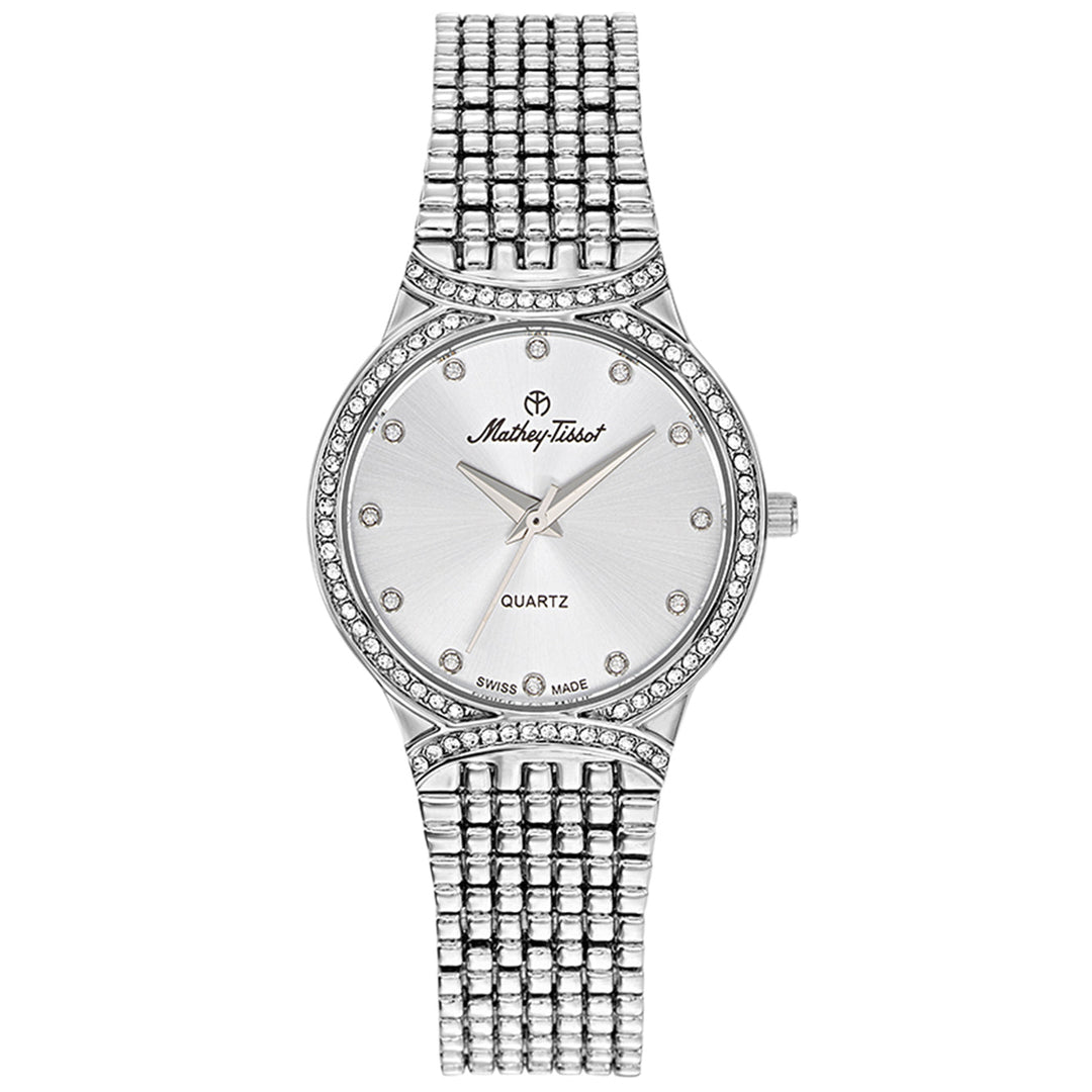 Mathey Tissot Womens Silver Dial Stainless Steel Watch D2681AI 50m Water Resistant Image 1