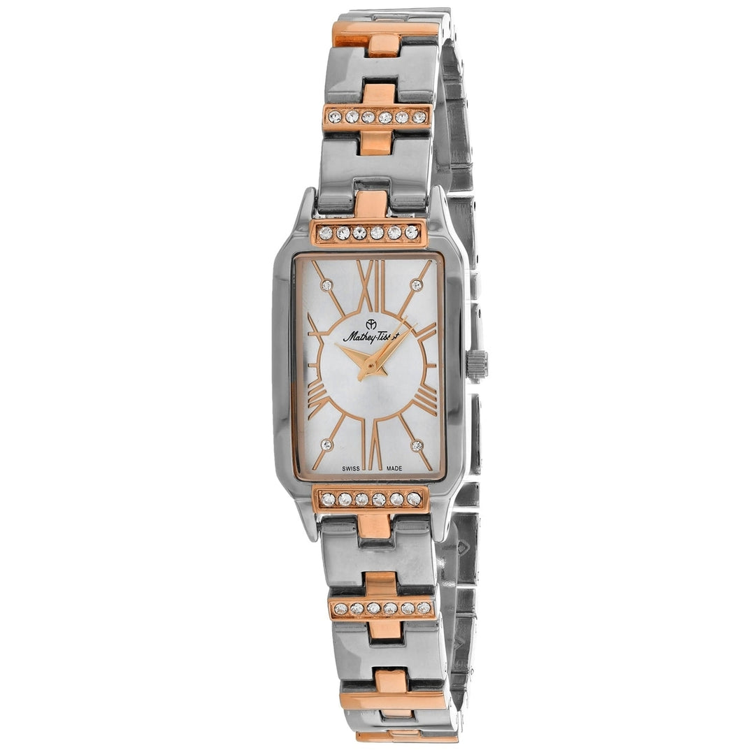 Mathey Tissot Womens Quartz Silver Dial Watch Stainless Steel D2881RI Water Resistant Image 1