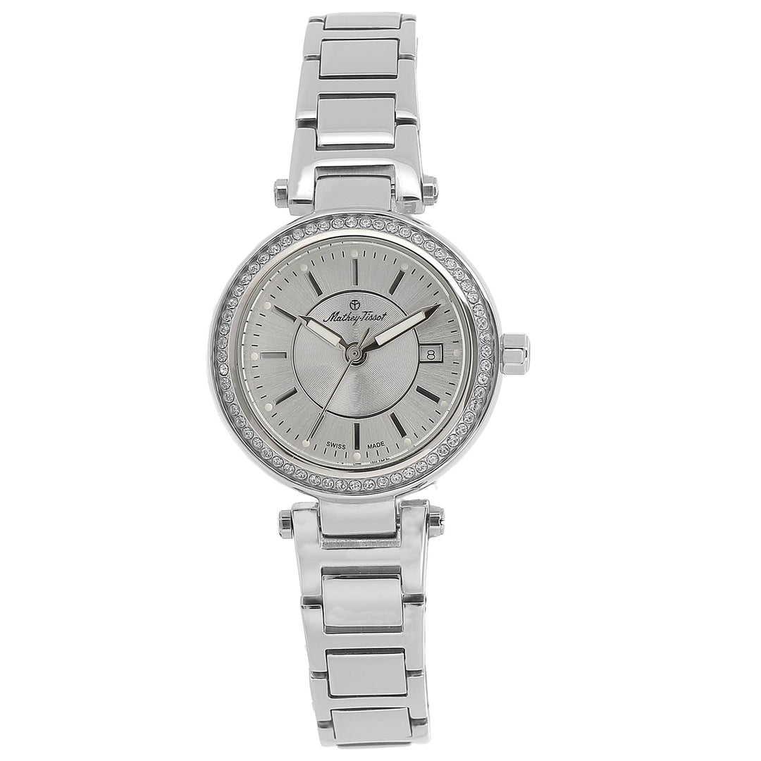 Mathey Tissot Womens Classic Silver Dial Stainless Steel Watch D610AS Quartz Image 1