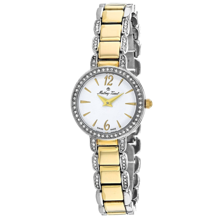 Mathey Tissot Womens Fleury White Dial Quartz Watch D6532BYI Stainless Steel Image 1