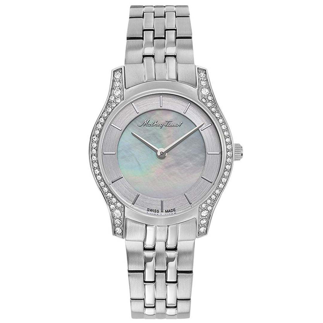 Mathey Tissot Womens Tacy Mother of Pearl Dial Stainless Steel Watch D949AQI Image 1