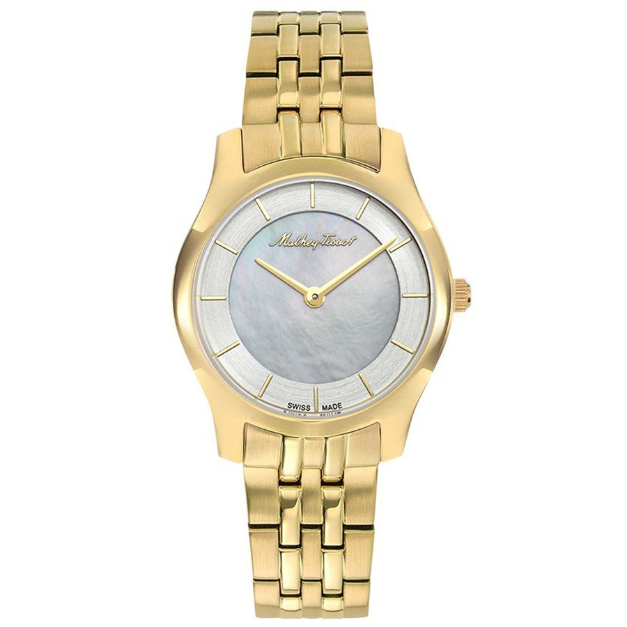 Mathey Tissot Womens Tacy Mother of Pearl Dial Stainless Steel Quartz Watch D949PYI Image 1