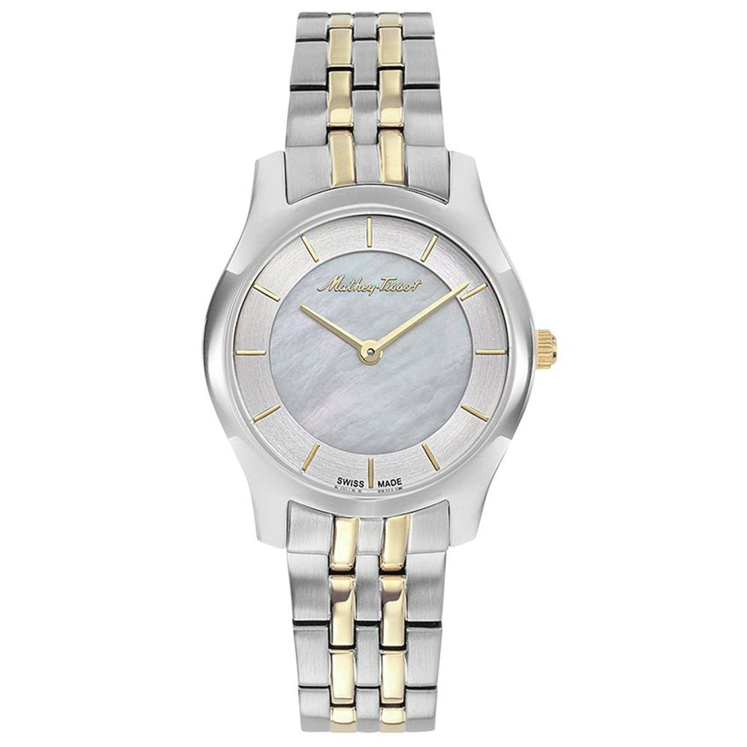 Mathey Tissot Womens Tacy Watch Stainless Steel White Dial Quartz D949BYI Image 1