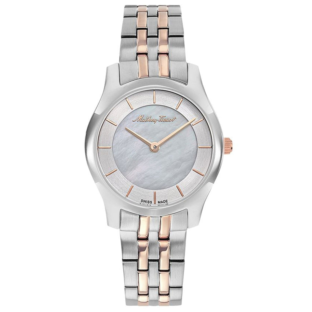 Mathey Tissot Womens Mother of Pearl Dial Watch D949BI Stainless Steel Bracelet Image 1