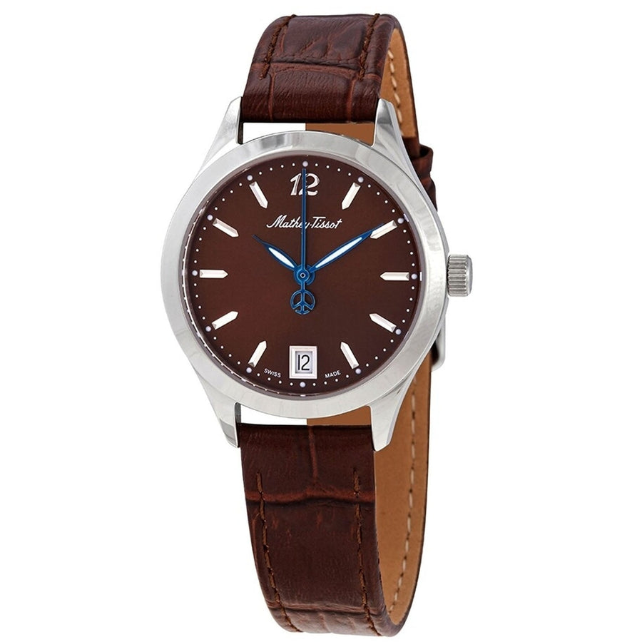 Mathey Tissot Womens Urban Brown Dial Watch - D411AM Image 1