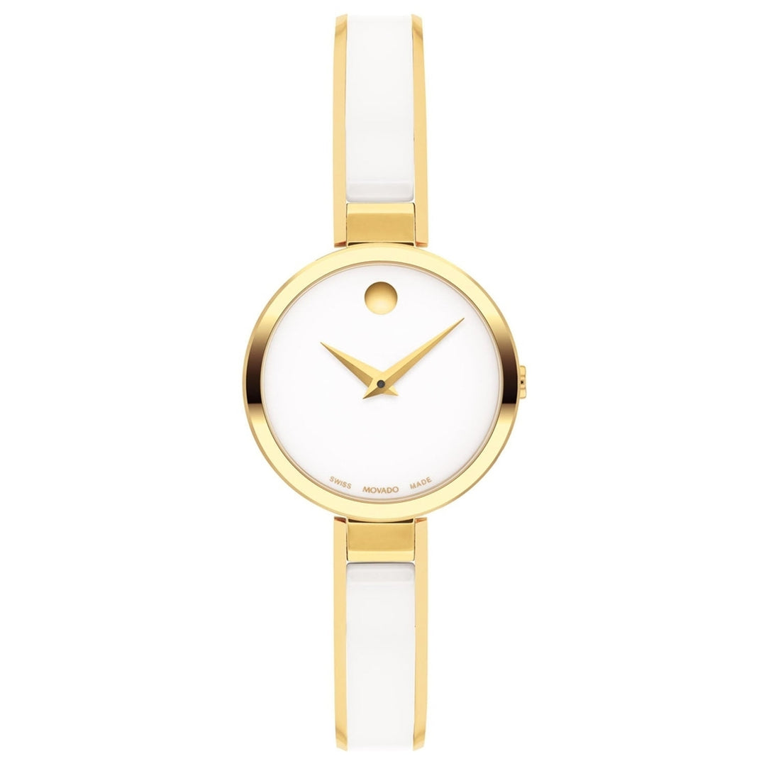 Movado Womens Moda White Dial Watch - 607715 Image 1