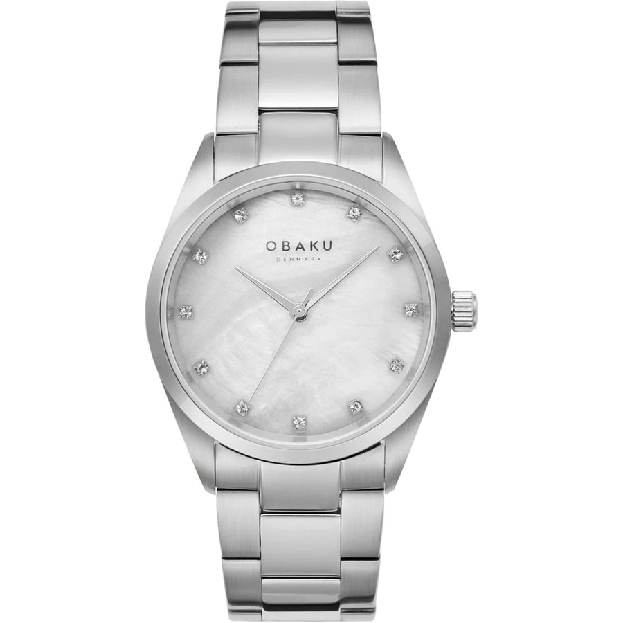 Obaku Womens Chili Stone Mother of Pearl Dial Quartz Watch V263LXCJSC 30m Image 1