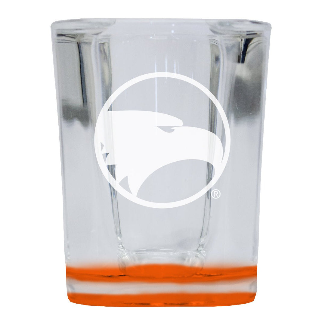 Georgia Southern Eagles 2 Ounce Engraved Shot Glass Square Officially Licensed Collegiate Product Image 1