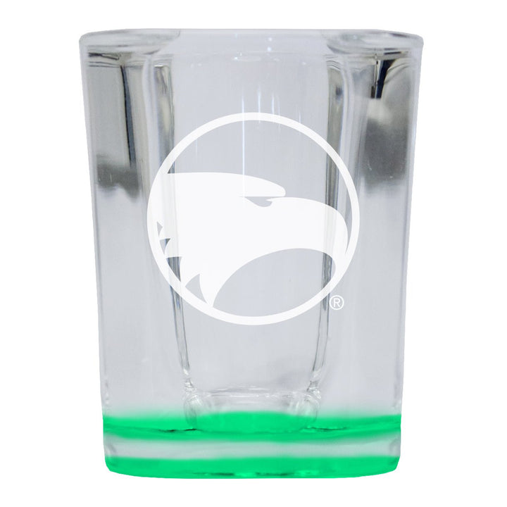 Georgia Southern Eagles 2 Ounce Engraved Shot Glass Square Officially Licensed Collegiate Product Image 1