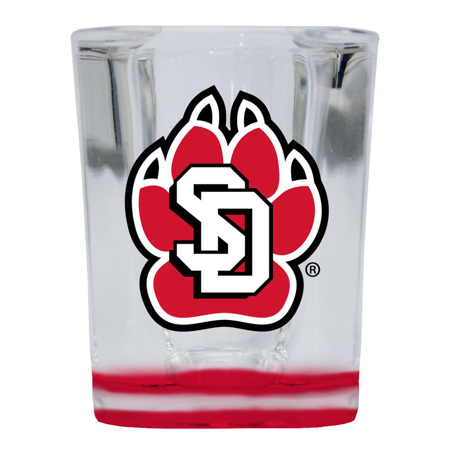 South Dakota Coyotes 2 Ounce Shot Glass Square Officially Licensed Collegiate Product Image 1