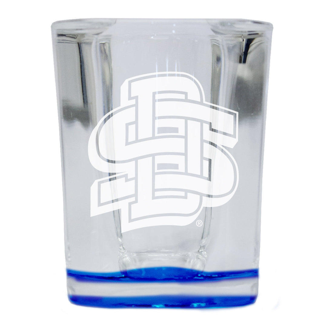 South Dakota State Jackrabbits 2 Ounce Engraved Shot Glass Square Officially Licensed Collegiate Product Image 1