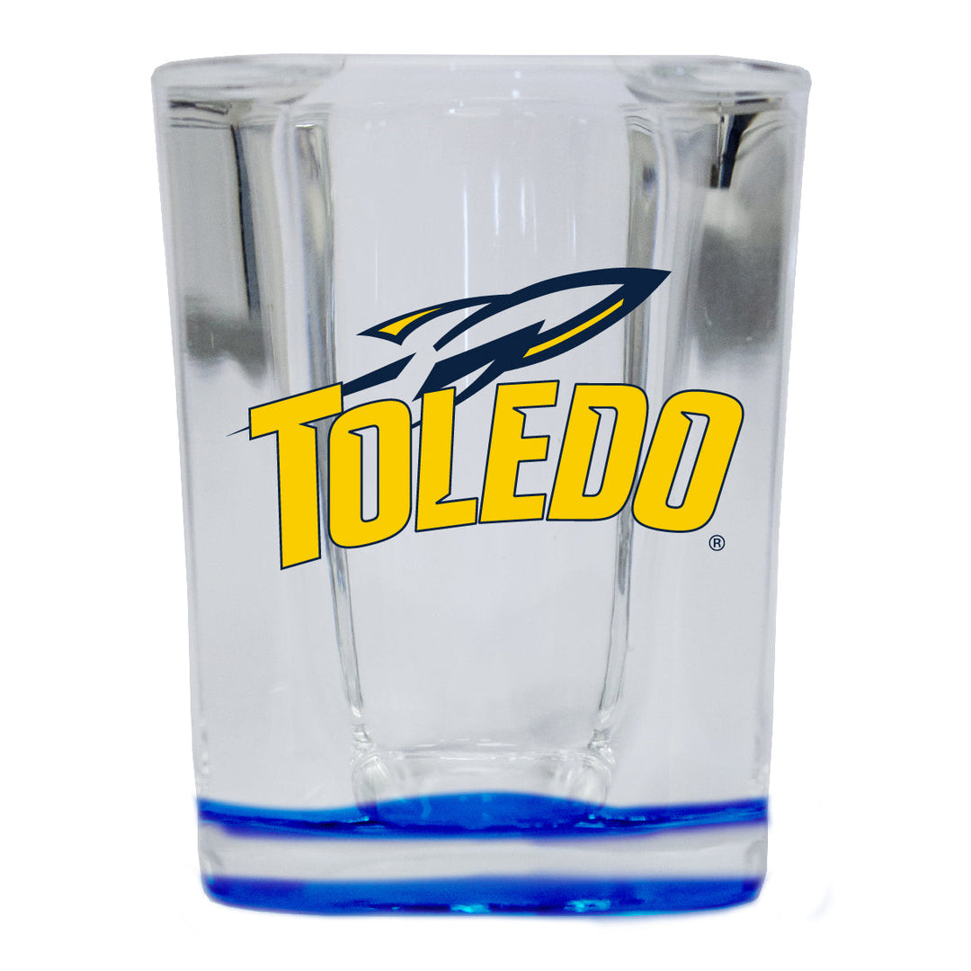 Toledo Rockets 2 Ounce Shot Glass Square Officially Licensed Collegiate Product Image 1