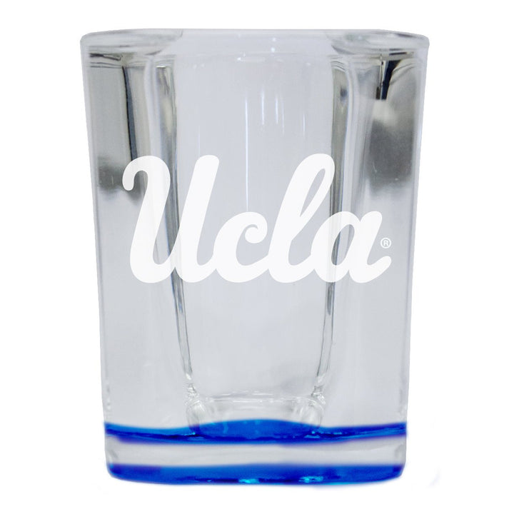 UCLA Bruins 2 Ounce Engraved Shot Glass Square Officially Licensed Collegiate Product Image 1