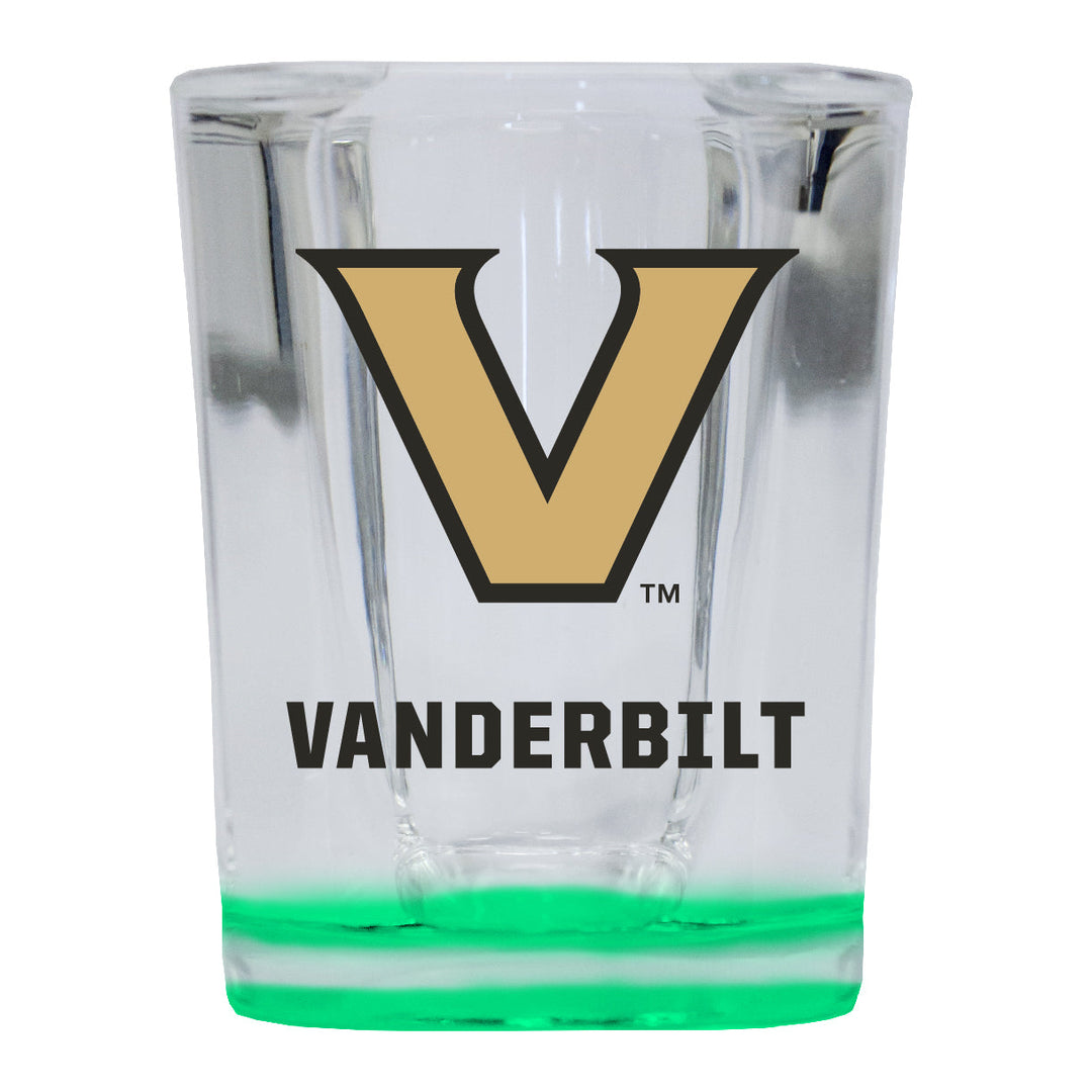 Vanderbilt University 2 Ounce Shot Glass Square Officially Licensed Collegiate Product Image 1