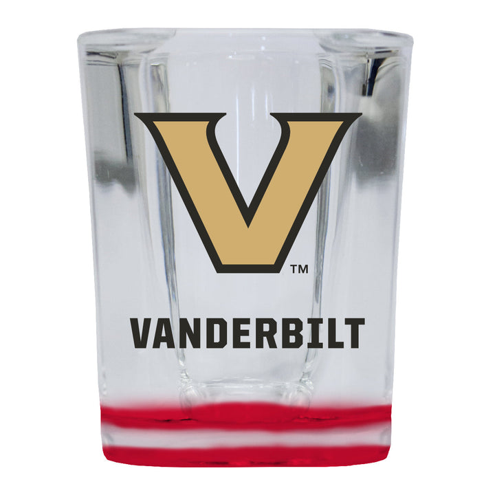 Vanderbilt University 2 Ounce Shot Glass Square Officially Licensed Collegiate Product Image 2