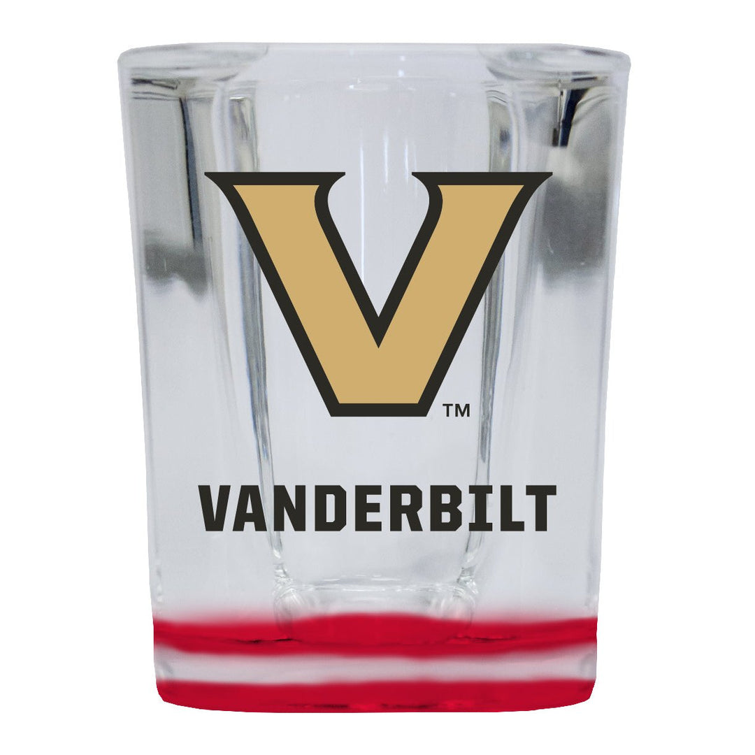 Vanderbilt University 2 Ounce Shot Glass Square Officially Licensed Collegiate Product Image 1