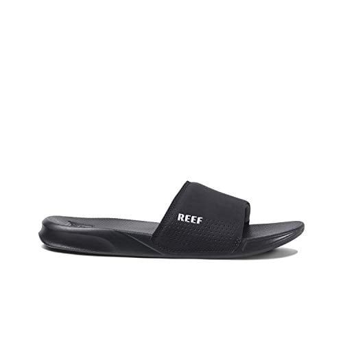 REEF Mens Black One Slide Sandals RF0A3ONDBLA Comfy Injection Molded EVA Image 4