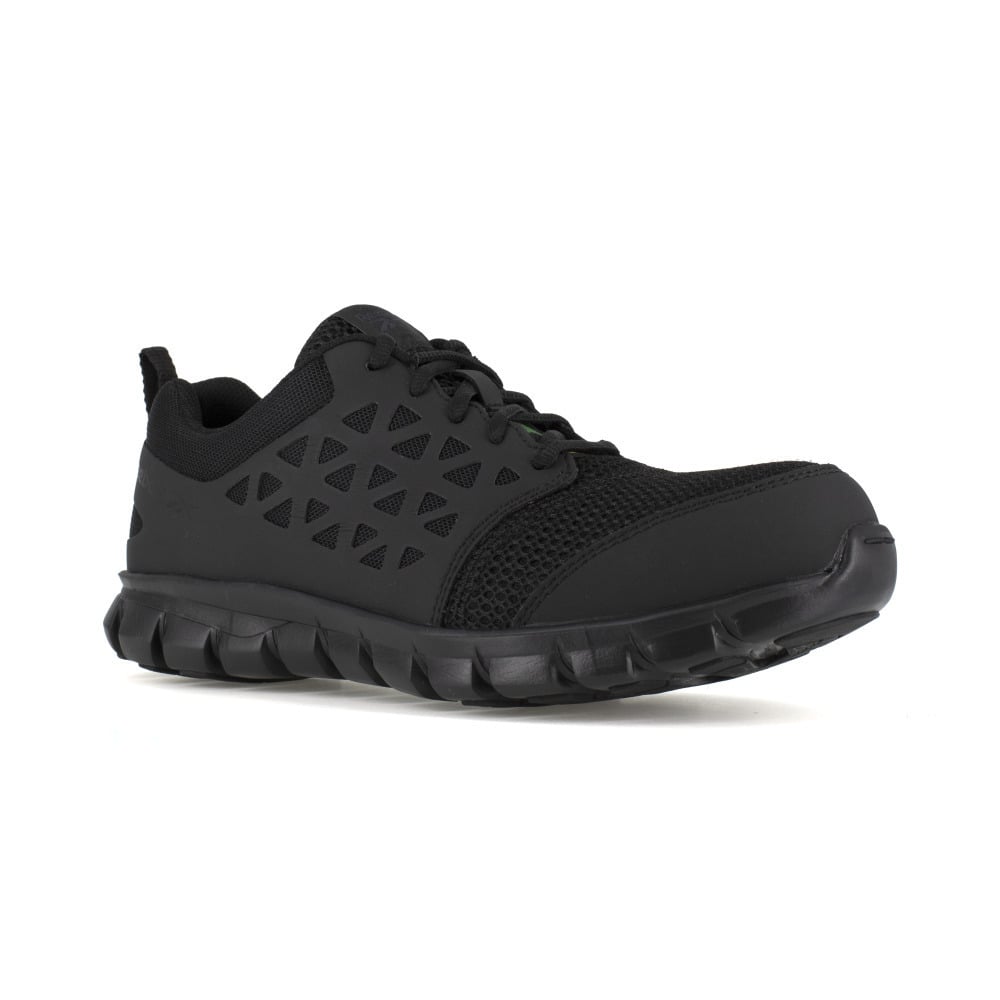 Reebok Work Mens Sublite Cushion CSA Composite Toe EH Athletic Work Shoe Black - IB4039 BLACK Image 1