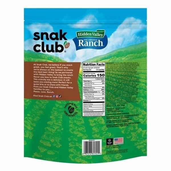 Snak Club Hidden Valley Ranch Seasoned Crunch Mix24 Ounce Image 2