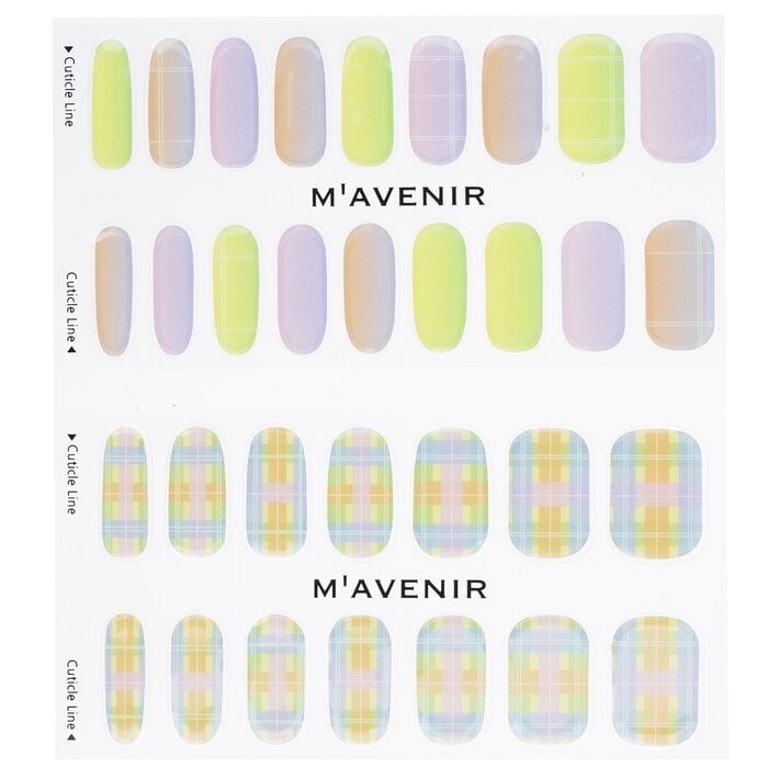 Mavenir - Nail Sticker (Patterned) - Neon Crossline Nail(32pcs) Image 2