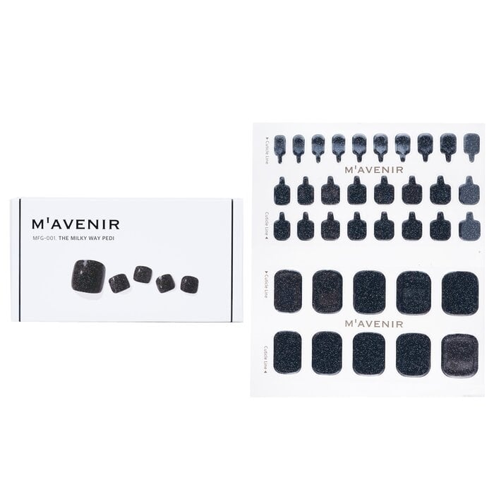 Mavenir - Nail Sticker (Black) - The Milky Way Pedi(36pcs) Image 1