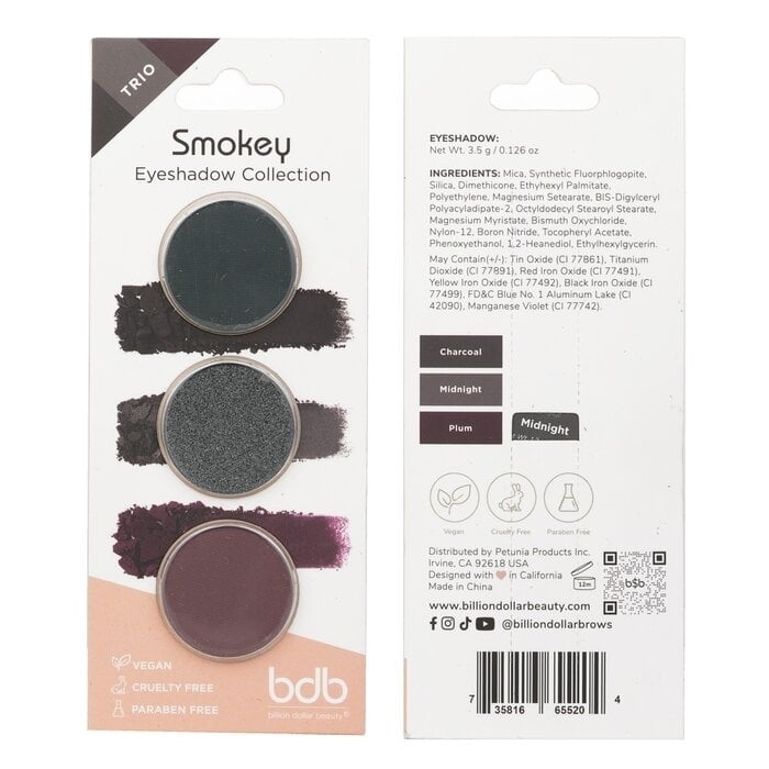 Billion Dollar Brows - Eyeshadow Collection Trio - Smokey(3.5g/0.126oz) Image 2