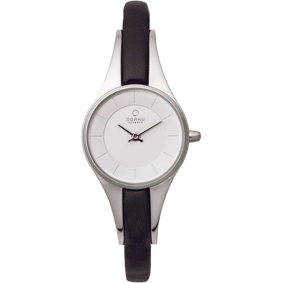 Obaku Womens Morgan White Dial Watch - V110LXCIRB Image 1