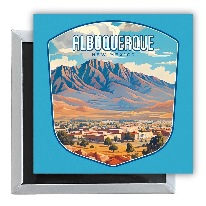 Alburqueque Mexico Design A Souvenir 2.5 x 2.5-Inch Fridge Magnet Image 1