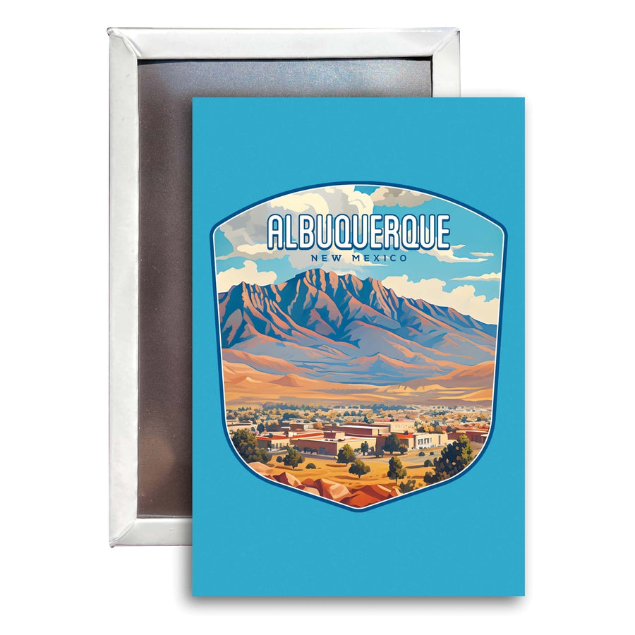 Alburqueque Mexico Design A Souvenir Refrigerator Magnet 2.5"X3.5" Image 1