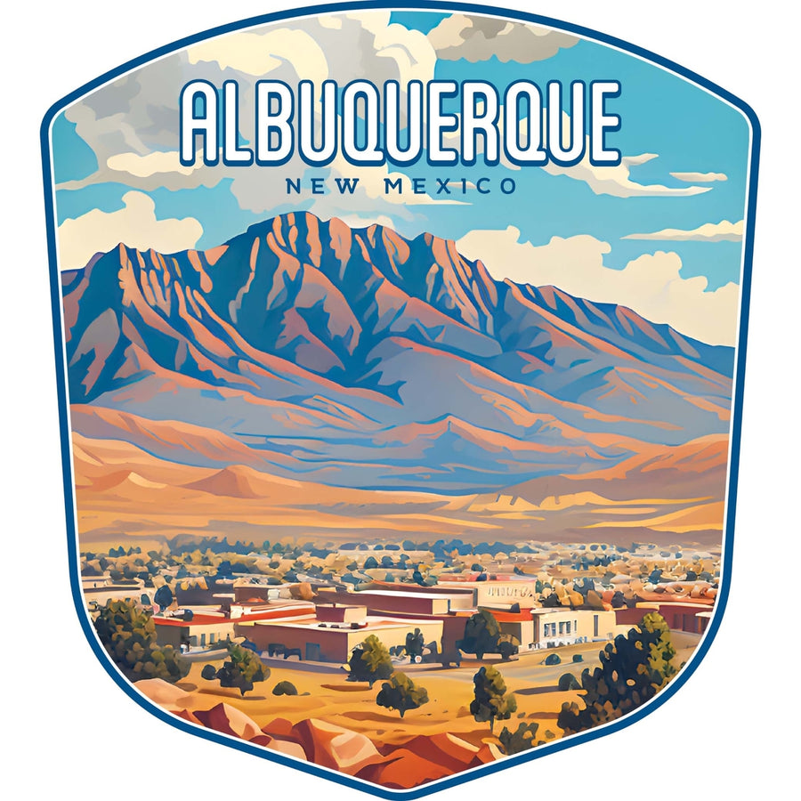 Alburqueque Mexico Design A Souvenir Die Cut Flat Magnet Image 1