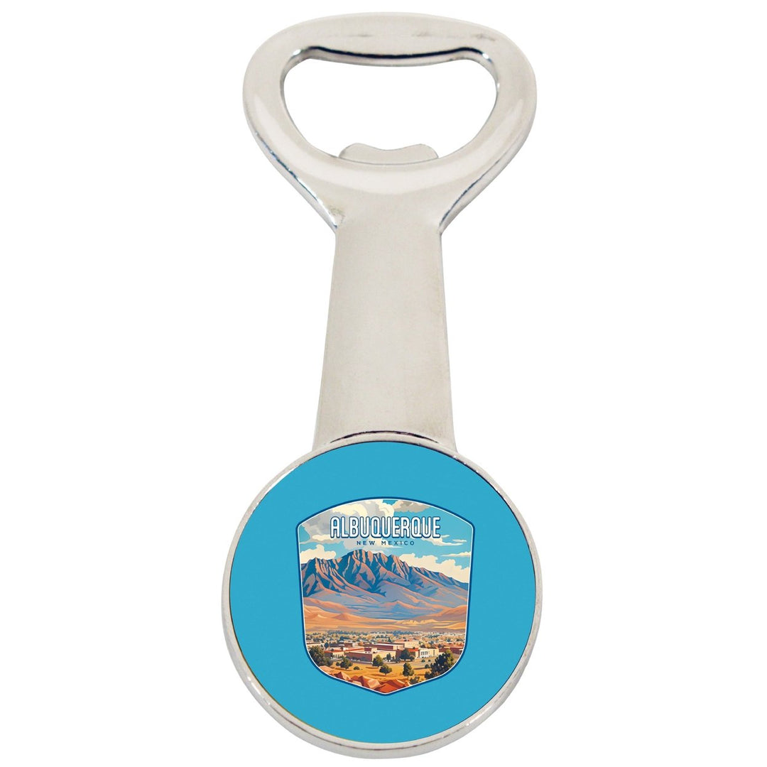 Alburqueque Mexico Design A Souvenir Magnetic Bottle Opener Image 1