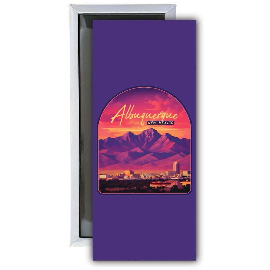 Alburqueque Mexico Design B Souvenir Fridge Magnet 4.75 x 2 Inch Image 1