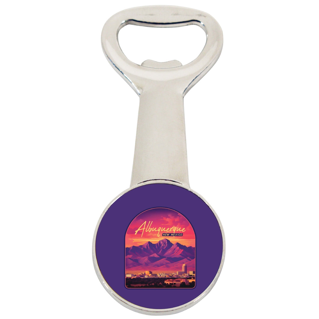 Alburqueque Mexico Design B Souvenir Magnetic Bottle Opener Image 1