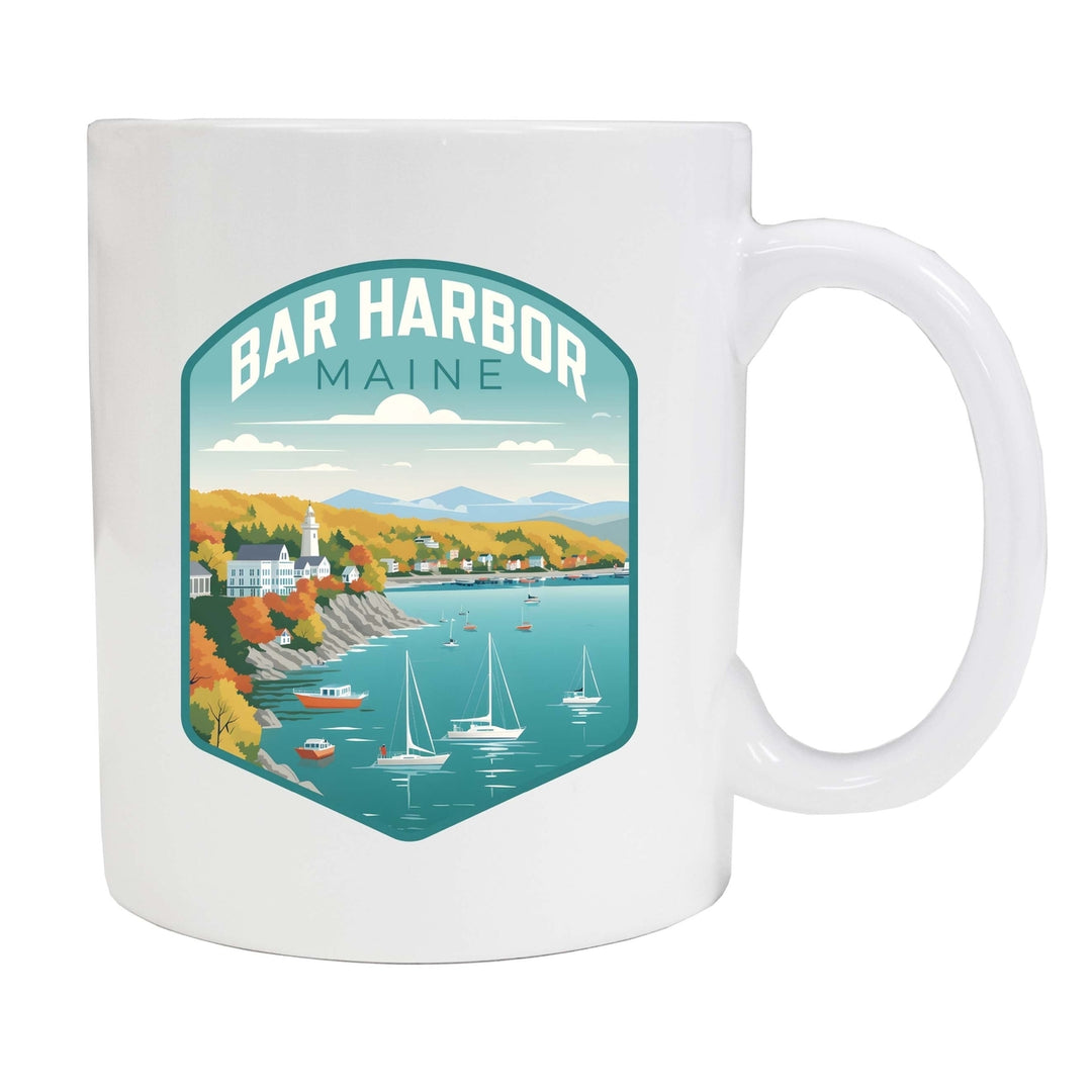 Bar Harbor Maine Design A Souvenir 12 oz Ceramic Coffee Mug Image 1