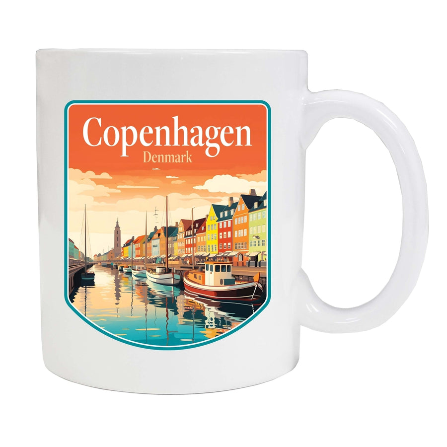 Copenhagen Denmark Design A Souvenir 12 oz Ceramic Coffee Mug Image 1