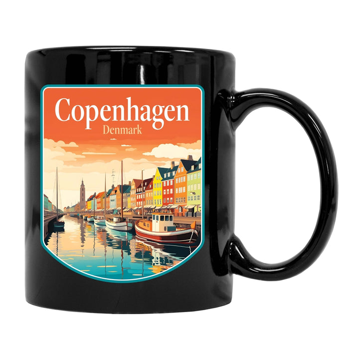 Copenhagen Denmark Design A Souvenir 12 oz Ceramic Coffee Mug Image 2