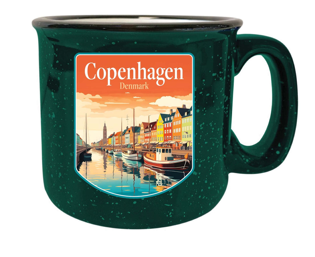 Copenhagen Denmark Design A Souvenir 16 oz Ceramic camping mug Image 2