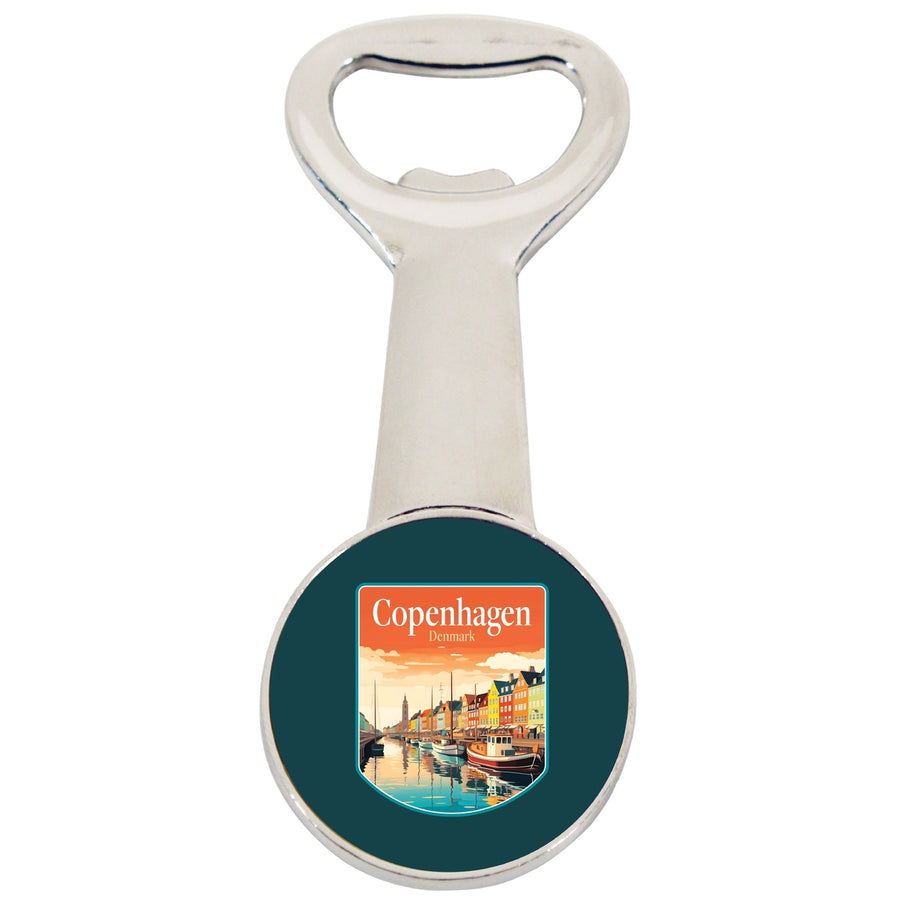 Copenhagen Denmark Design A Souvenir Magnetic Bottle Opener Image 1