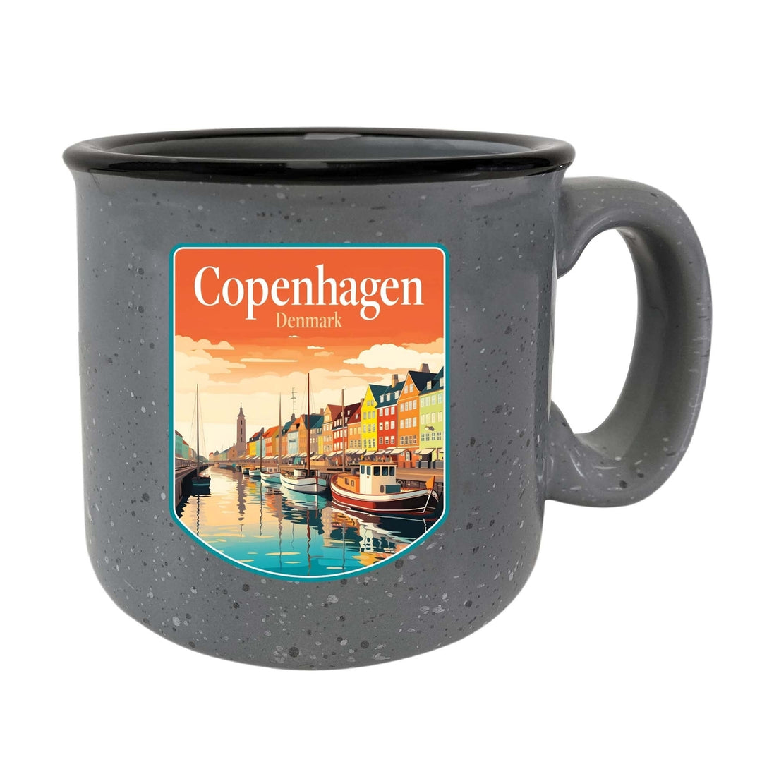 Copenhagen Denmark Design A Souvenir 16 oz Ceramic camping mug Image 4