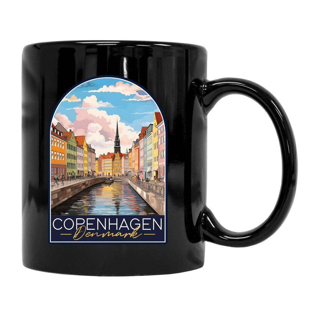 Copenhagen Denmark Design B Souvenir 12 oz Ceramic Coffee Mug Image 2