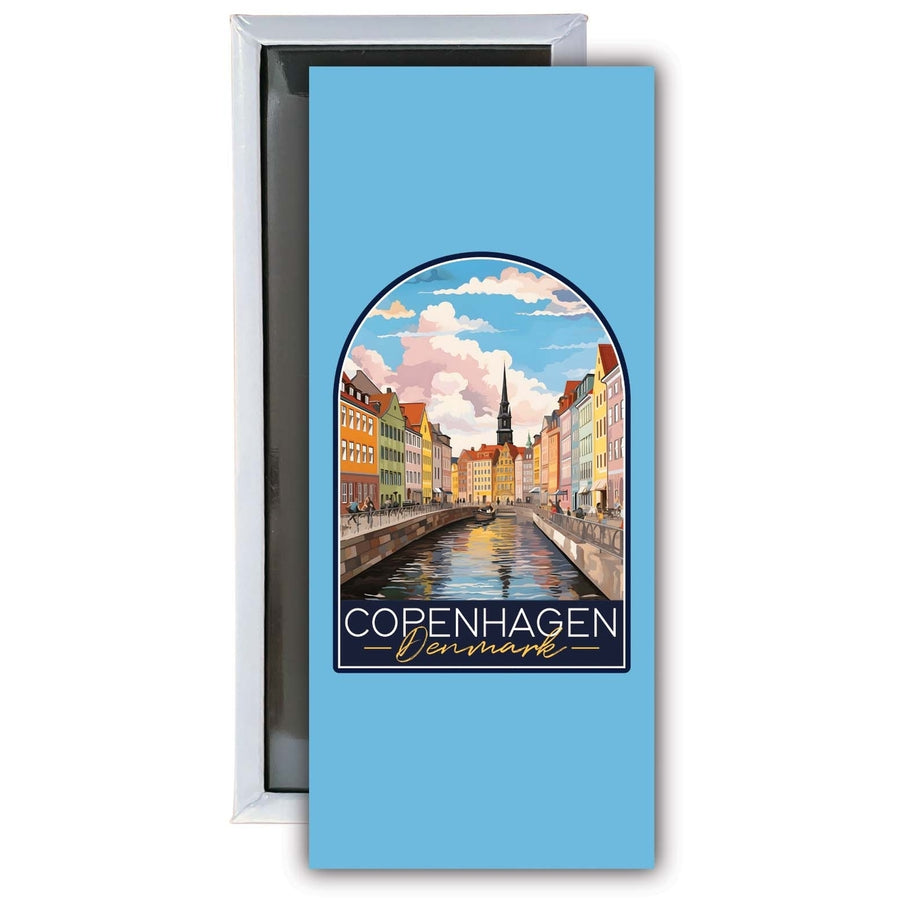 Copenhagen Denmark Design B Souvenir Fridge Magnet 4.75 x 2 Inch Image 1