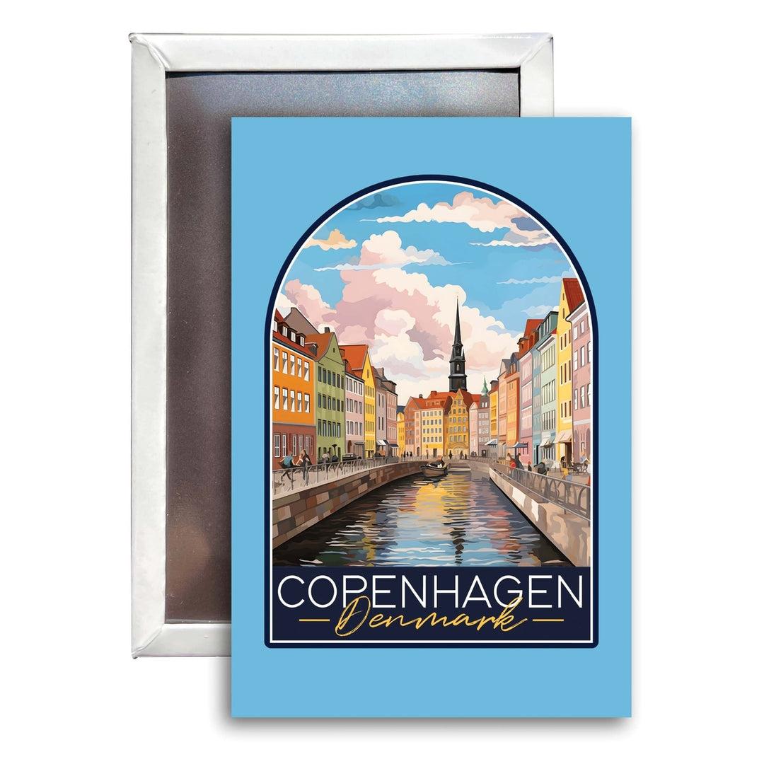 Copenhagen Denmark Design B Souvenir Refrigerator Magnet 2.5"X3.5" Image 1