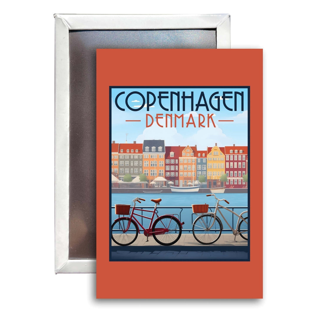 Copenhagen Denmark Design C Souvenir Refrigerator Magnet 2.5"X3.5" Image 1