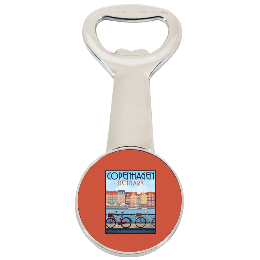 Copenhagen Denmark Design C Souvenir Magnetic Bottle Opener Image 1