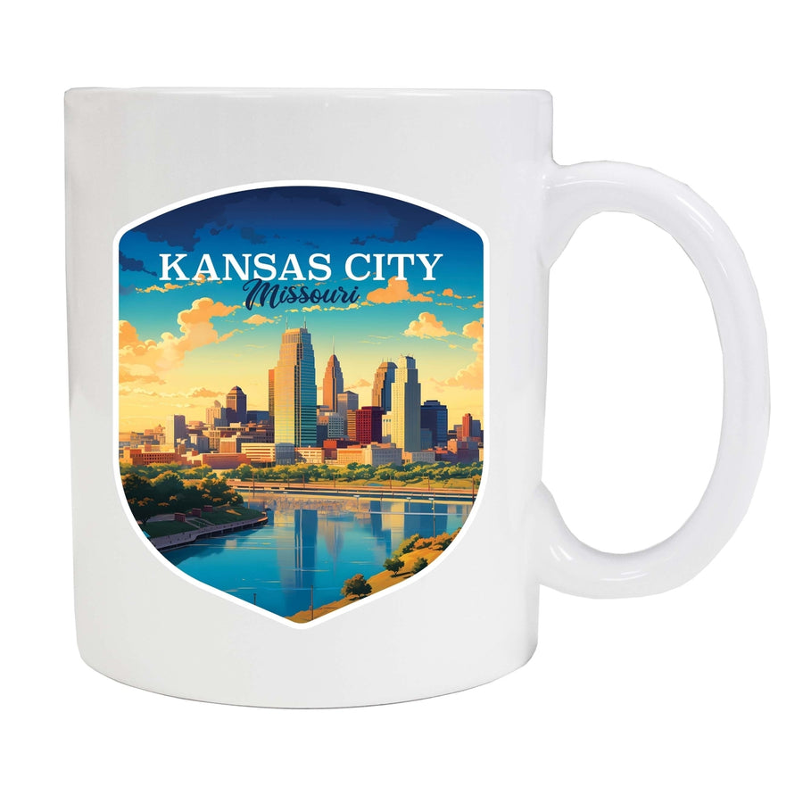 Kansas City Missouri Design A Souvenir 12 oz Ceramic Coffee Mug Image 1