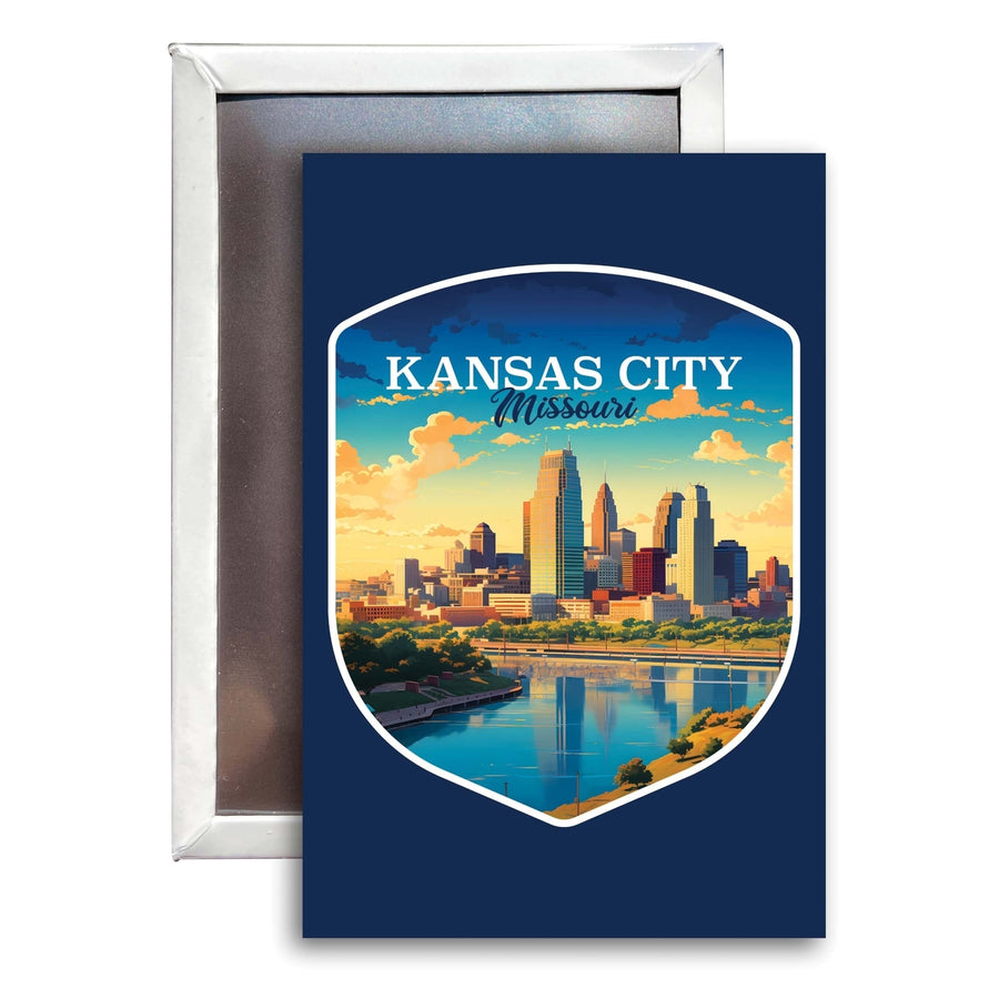 Kansas City Missouri Design A Souvenir 2x3-Inch Fridge Magnet Image 1