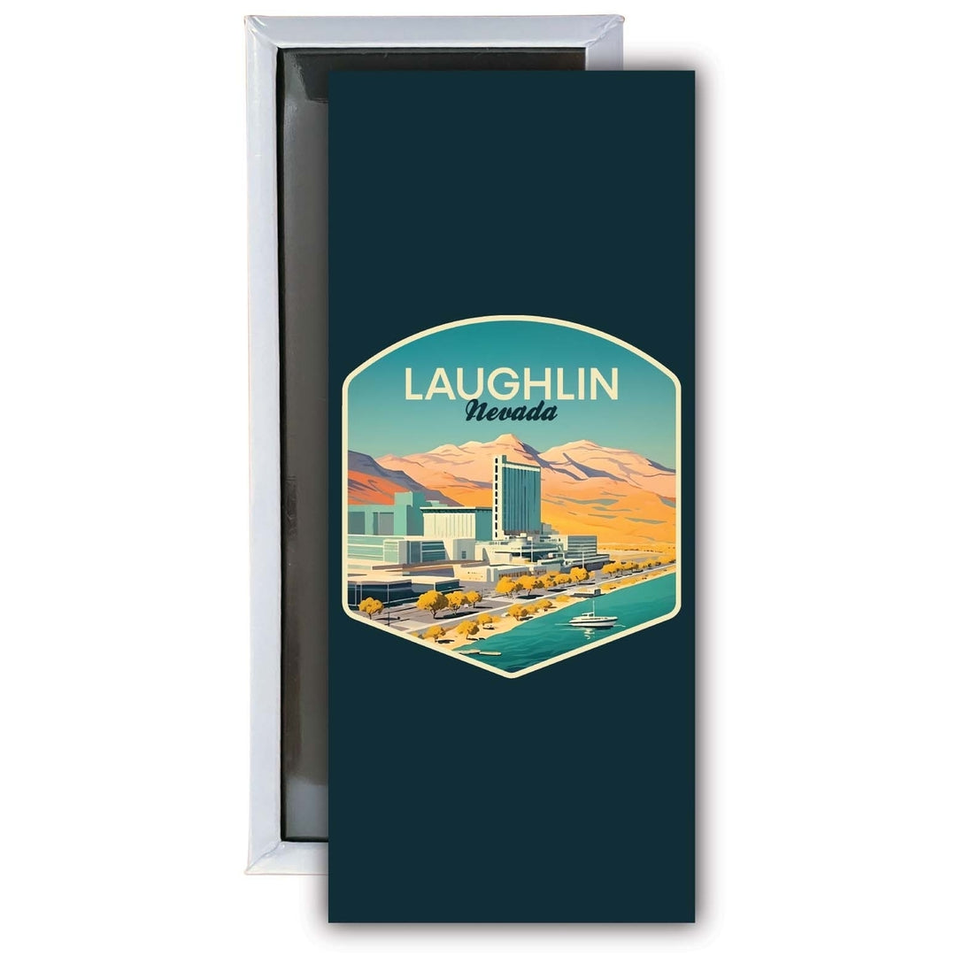 Laughlin Nevada Design A Souvenir Fridge Magnet 4.75 x 2 Inch Image 1