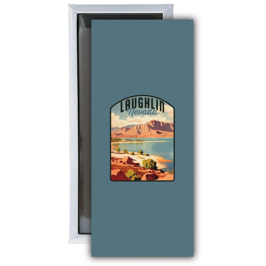 Laughlin Nevada Design B Souvenir Fridge Magnet 4.75 x 2 Inch Image 1