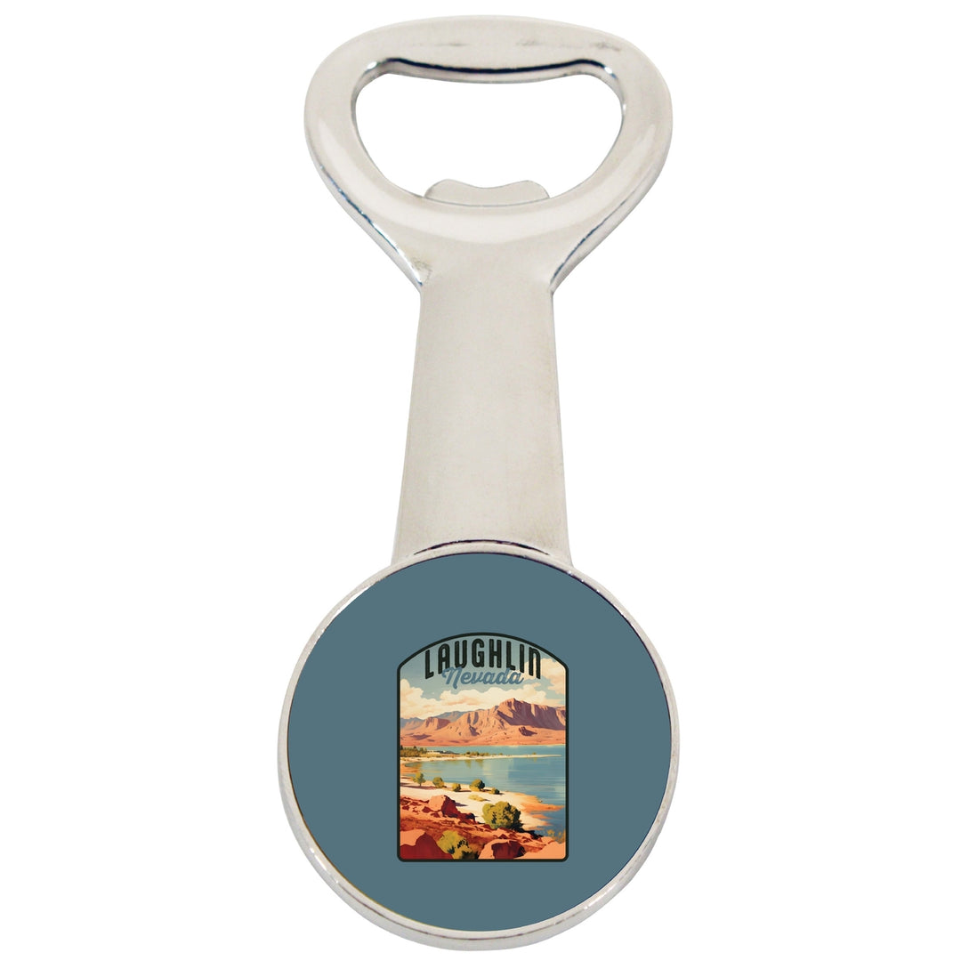 Laughlin Nevada Design B Souvenir Magnetic Bottle Opener Image 1